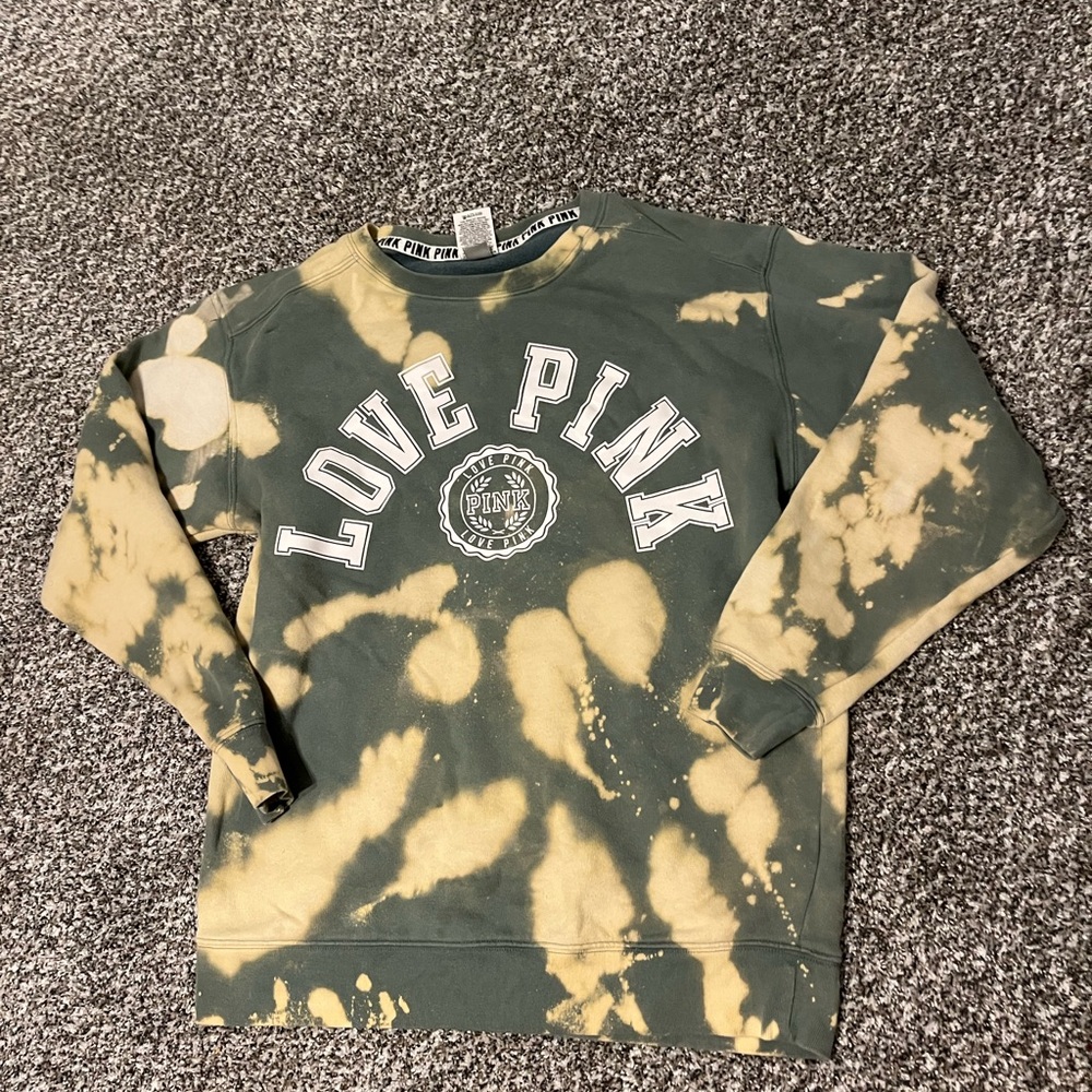 PINK tie dye crewneck